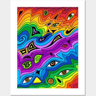 Rainbow Eyes Posters and Art